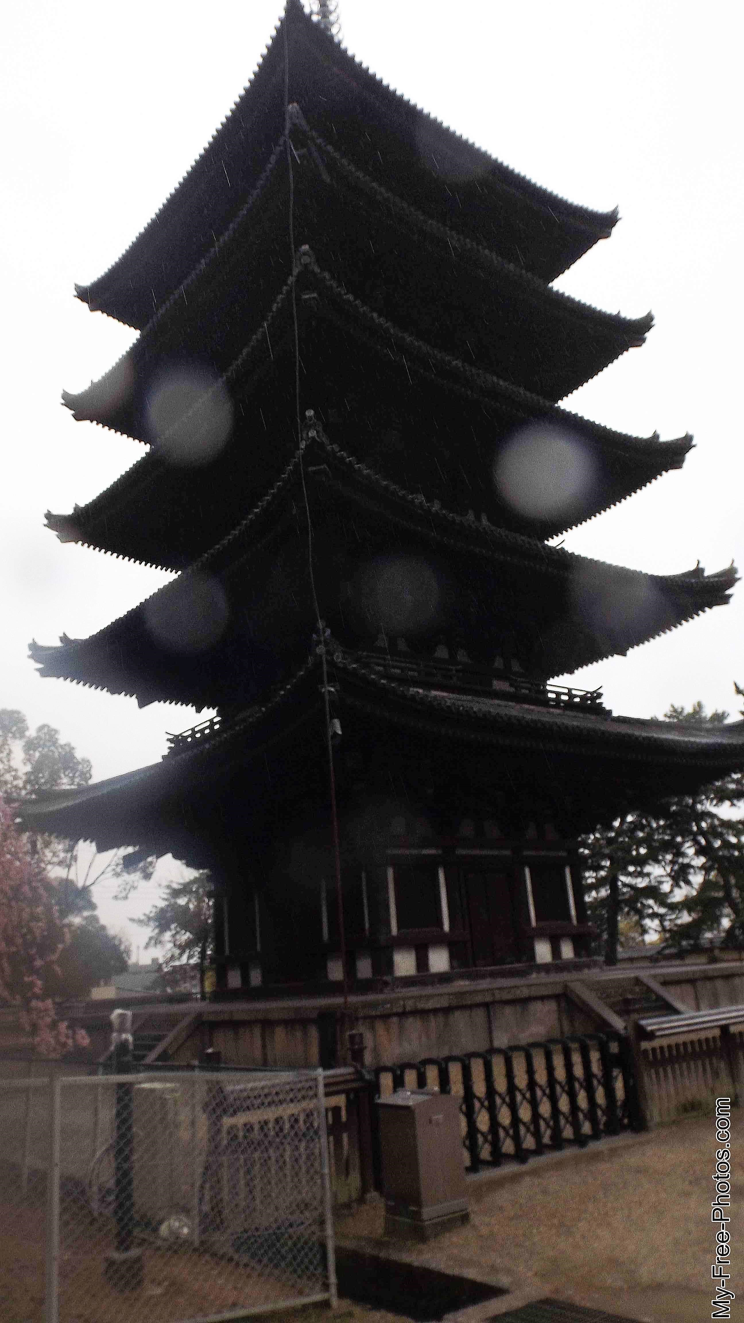 pegoda Kofukuji shrine Nara Japan